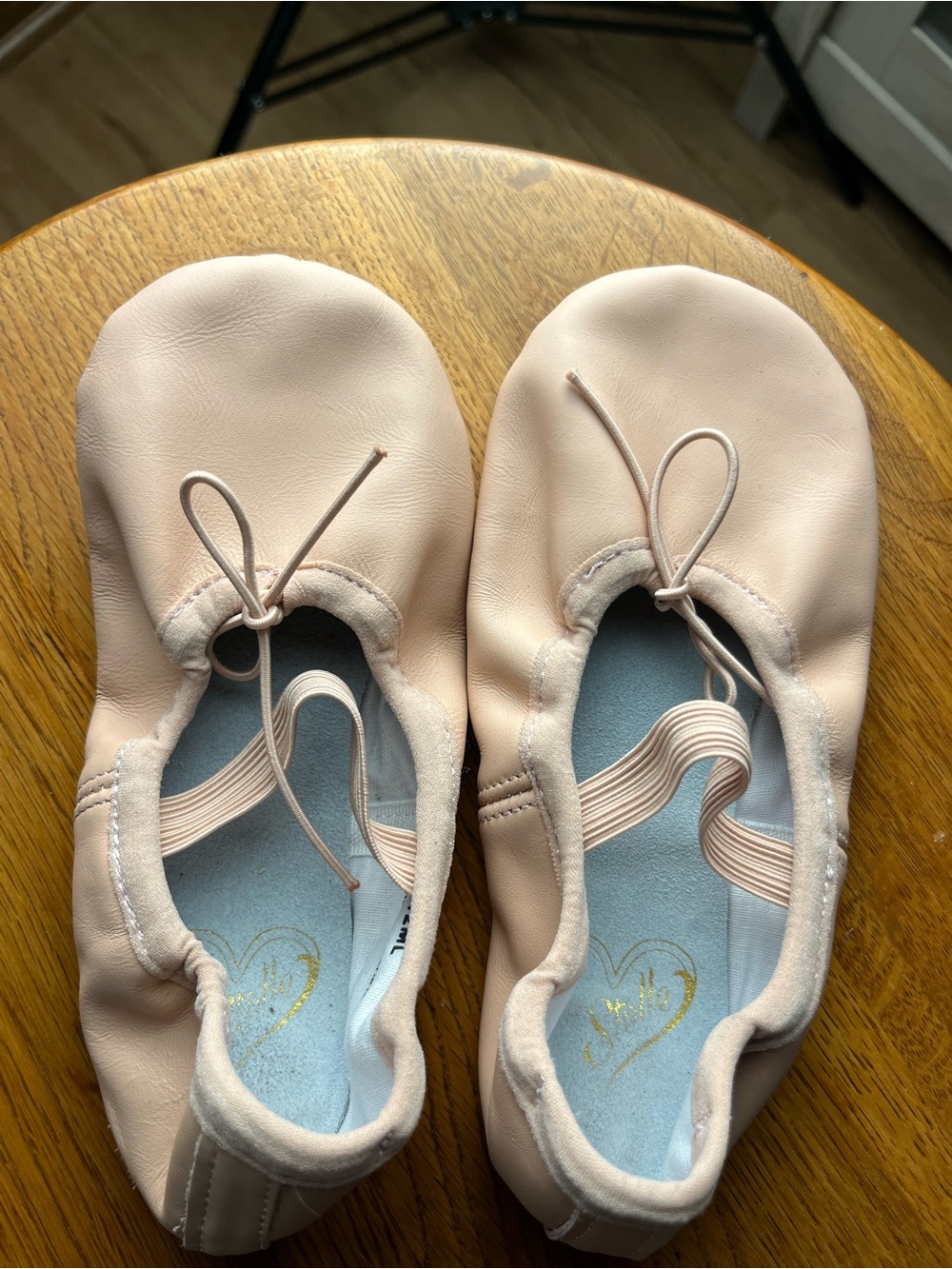 Stelle Girls Pink Leather Ballet Shoes Size 12M Like New